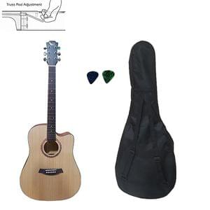 Swan7 SW41C Maven Series Natural Acoustic Guitar Combo Package with Bag and Picks